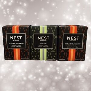 3 NEST New York Two Ounce Scented Candles - 2 Sicilian Tangerine and 1 Bamboo